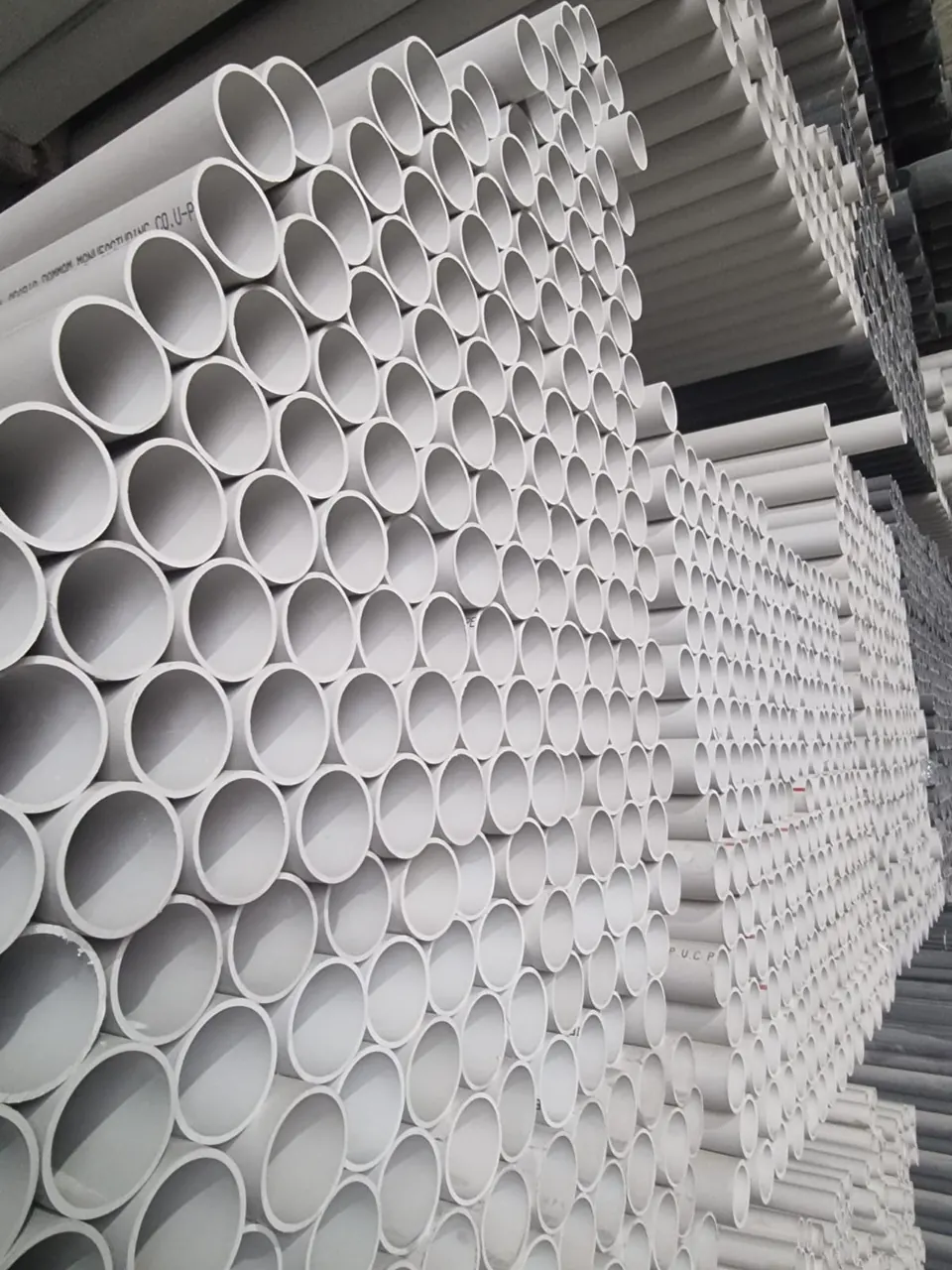 ALFA warehouse stock of uPVC pressure and drainage pipes